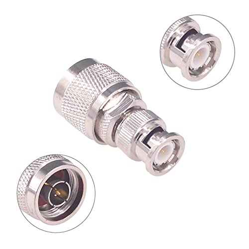 4 adaptadores coaxiales RF N a BNC macho/hembra kit miniatura 2