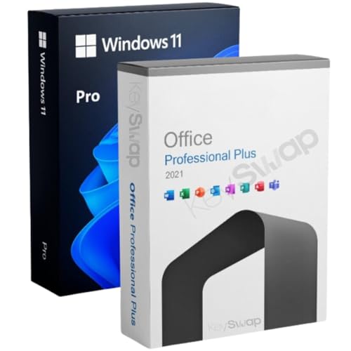 Image of KeySwap MS Professional Plus 2021 & Win 11 Professional COMBO PACK |(1 User,Lifetime Validity) Retail License 32 /64 Bit |Unlimited Reinstallations and Regular Updates |Quick Delivery