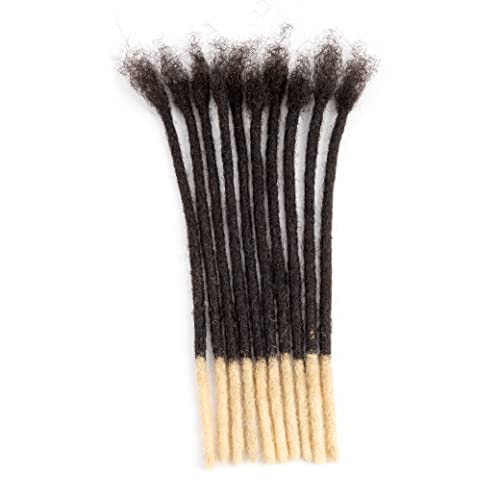 100% Human Hair Dreadlocks Extensions 8 inch Afro Kinky Black 30 Strands 0.4cm Fashion Crochet Braiding Hair For Women by Originea (30 Locs - Image 2