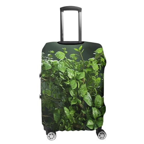 Travel Luggage Cover Elastic Suitcase Protector Anti-Scratch Washable Green Leaves Luggage Sleeve Tsa Approved Carry on Covers Baggage Cover Fits 18-32 Inch Luggages4