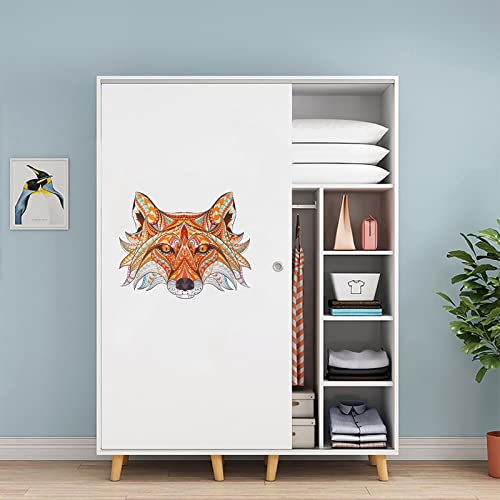 Maydahui Horse Head Vinyl Wall Decals Mandala Elephant Fox Wall Stickers (28 X 30 Inch) Peel & Stick Boho Totem Animals Art Mural Decor For Living Room Bedroom Yoga Room #TOP2