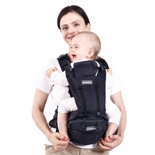 Image of Baby Carrier with Hip Seat, Detachable 2-in-1 Baby Waist Stool Carrier with Adjustable Shoulder Straps and Storage Bag, Suitable for Babies, Newborns and Toddlers