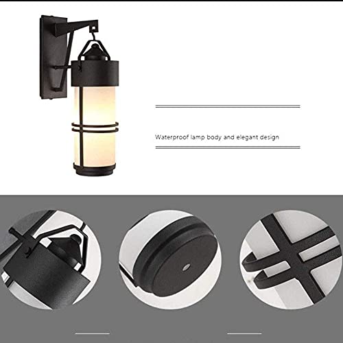 Focos de pared antioxidantes E27 impermeables con cristal protector para iluminación exterior 5