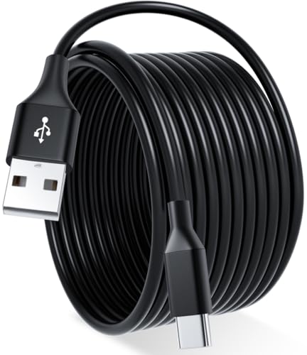 SIOCEN Cabo USB C 3m para controles Xbox Series X/S/Core e PS5 Du...