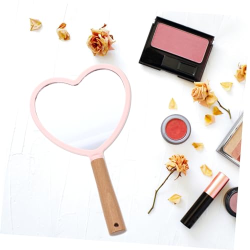Espejo de Maquillaje Portátil con Mango de Madera miniatura 7