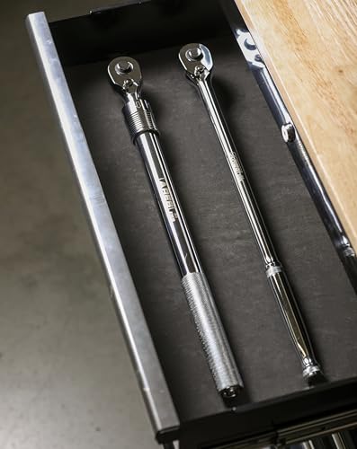 Image of ARES 42078 - 3 /4-Inch Drive Quick Release Extendable Ratchet - 72-Tooth Gear with 5 Degree Sweep - Handle Extends from 19.5 Inches to 30 Inches - Quick Release Drive Tang Locks Socket Securely