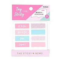 ピンクの付箋 蛍光 吹き出し ふせん ネオンカラー 付箋 四角型ピンク クローズ