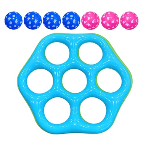 Jeux de piscine contre l'ennui : anneau de lancer aquatique hexagonal