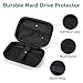 Verbstel External Hard Drive Portable Carrying Case Digital Gadget Case Waterproof Black