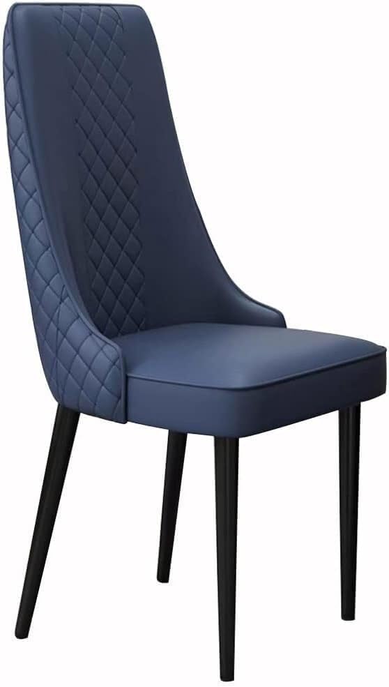 Chaise de salle à manger moderne bleue pour repas conviviaux en famille - Lot de 2