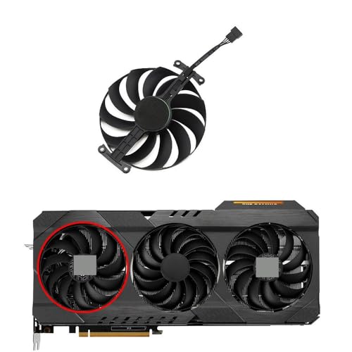 ZHCYAOZ 7PIN T129215SU 6800XT GPU Fan Für ASUS für Radeon RX 6950XT 6900XT 6800 6700 XT TUF OC Gaming Grafikkarte Kühlung Fans(A-Fan)