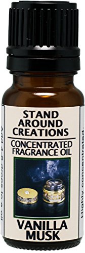 Concentrated Fragrance Oil - Scent - Vanilla Musk: An irresistible blend of creamy French Vanilla and White Musk Made w/natural essential oils. (.33 fl.oz.)