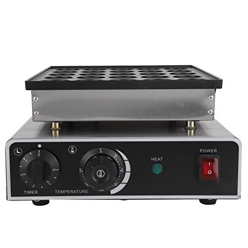 Mini Dutch Pancake Baker, 950W 25 Holes Commercial Pancake Maker Machine Maker Nonstick Electric Dorayaki Maker Machine for Bakery Home Kitchen Restaurant Bar