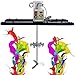 Power Mixer Pneumatic Agitator Clamp-On Drum Agitator Industrial-Grade Pneumatic Shaker Paint Stirring Tool，Powerful 2100W Electric Tank Mixer - Folding Propeller, Support Hanger, 75-120cm T