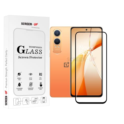 Image of ScreenUp Tempered Glass For OnePlus Nord CE4 Lite (India) - Ultra Clear, 9H Scratch Resistant, Full Coverage, Easy Install Screen Protector