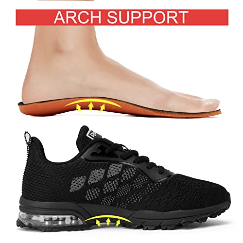 KPP Running Shoes, Black/Purple, Breathable Mesh, Cushioning3