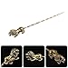 Brass Cigar Pin Spiral Dredge Long Needle Ash Cigar Holder Tool Scorpion Bull Gecko Purse Accessories for Cigars (lion)