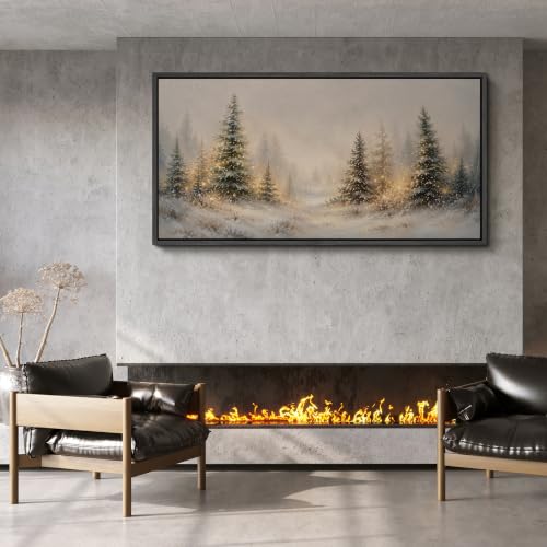 Image of MUDECOR Extra Large Framed Canvas Print Wall Art Pine Art for Living Room