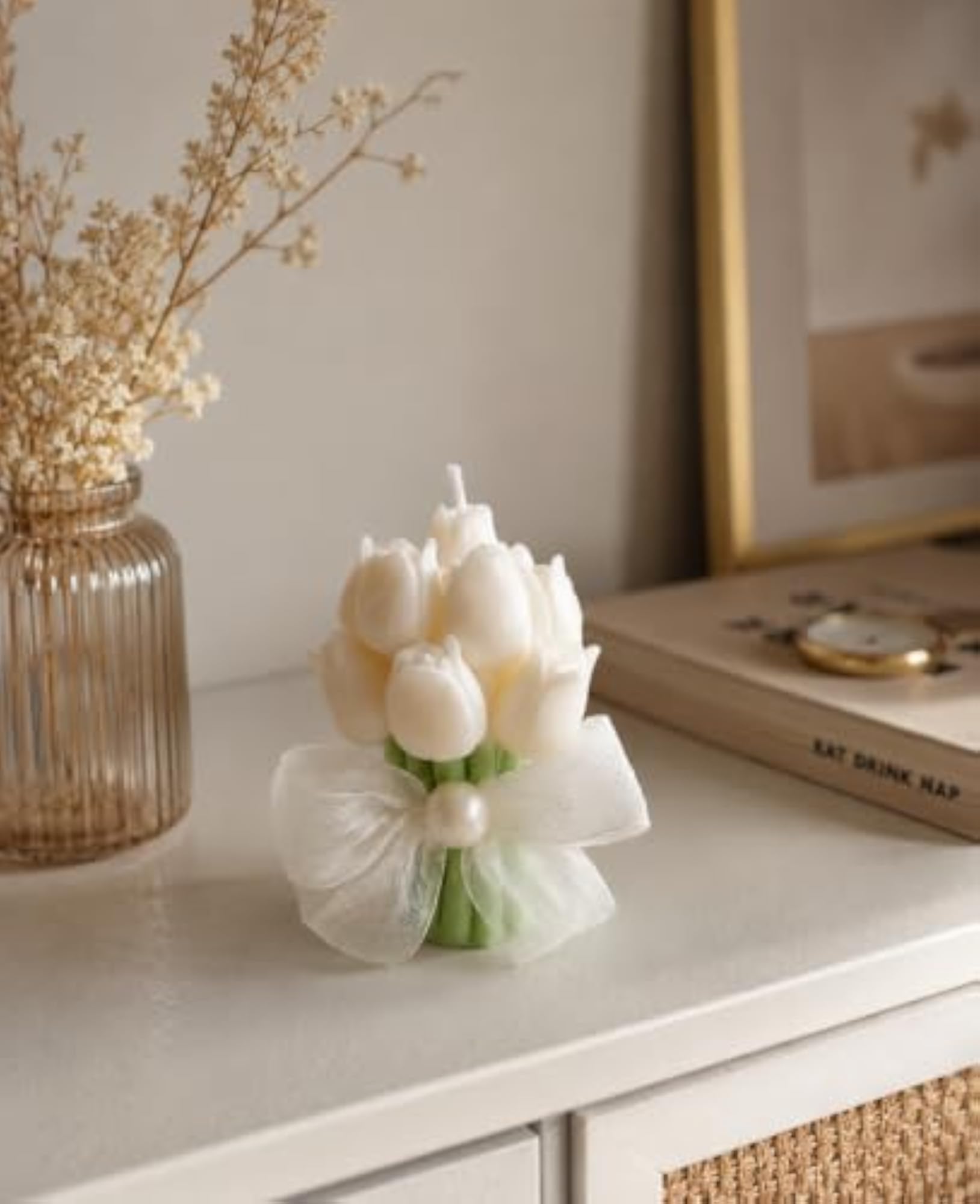 Luxury Rose Bouquet Candle for Gifting