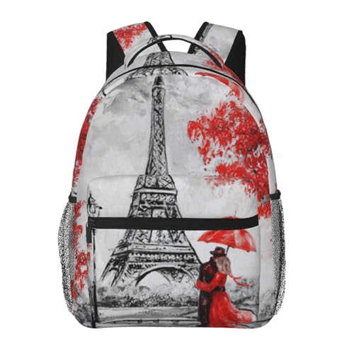 Sac à dos Tour Eiffel Paris résistant à l'eau pour organiser vos affaires