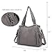 Handbag Hobo Women Shoulder Bag/Handbag Roomy Multiple Pockets Fashion PU Tote, Grey