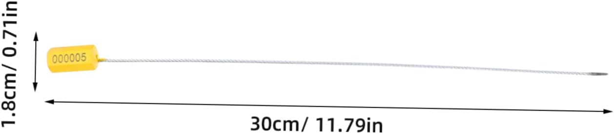 VALICLUD 100Pcs Metal Cable Seals Tamper Steel for Shipping Containers and Trucks and Weather Resistant