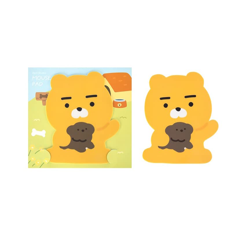 KakaoTalk Cute Character Mouse Pad (Yellow Ryan)