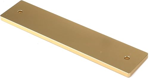 Miniatura 4 de 2 tiradores de dedo de puerta de oro brillante esmerilado de aleación de aluminio, manija de puerta de granero con tornillos, centro de agujero de