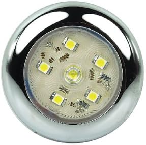Fultyme RV Led Rnd Utlty 6 Diode Clear - Led Sealed Utility Light
