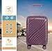 Fly Kite Luggage 24 Inch Medium Suitcase 100% Polypropylene Hard Shell with Aluminium Trolley Handle, Real TSA 3 Digit Secure Lock 360° Smooth Wheels Lightweight Suitcase|Purple
