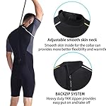 Wetsuit Shorty for Men 1.5mm Neoprene Back Zip Wetsuit Spring for Diving Surfing Snorkeling Swimming - Image 3