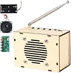 Science Kits pour les enfants âgés de 8 à 12 ans STEM Kits pour enfants de 8 à 10 ans, STEM Jouets construisez votre propre FM Kit radio, DIY Circuits électroniques à enclencher Projets Cadeaux pour les adolescentes Garçons 9 11 13 15 16+ (Bois classique)