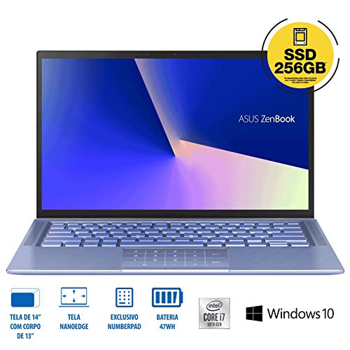 Notebook Asus ZenBook UX431FA-AN203T / CORE i7 / 8GB, / 256GB SSD / Windows 10 Home / Azul Claro Met