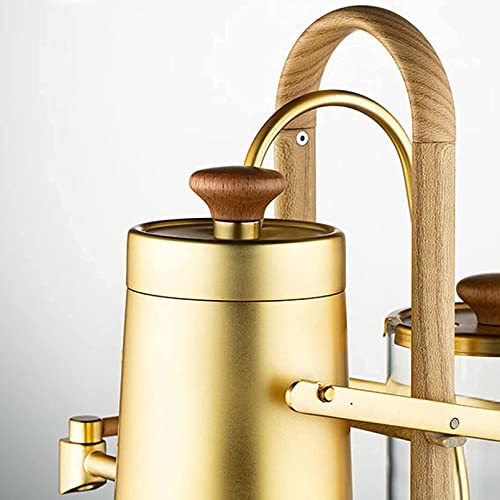 Lujosa cafetera con sifón de Equilibrio, máquina de café con Molinillo Sentado con Mango en U, para Suave/Suave… - Imagen 4