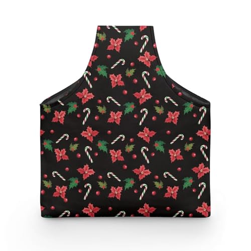 Image of KUIFORTI Christmas Yarn Bag for Crocheting, Xmas Poinsettia Flower Crochet Bag Organizer, Knitting Bag Crochet Bag Large Yarn Bags for Crocheting on The Go