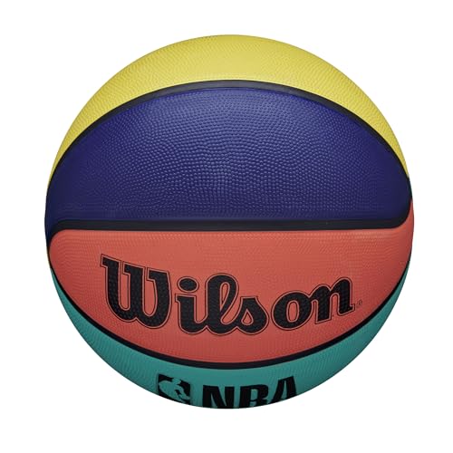 Image of WILSON NBA DRV Alternating Outdoor Basketball - Multicolored, Size 7-29.5 inch