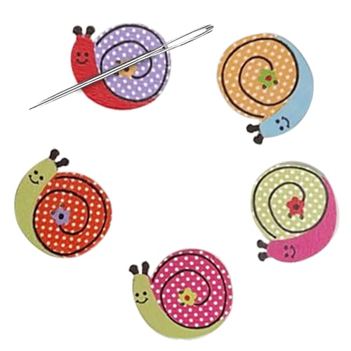 Lahwaytiq 5-Piece Snail Magnetic Needle Minder Set