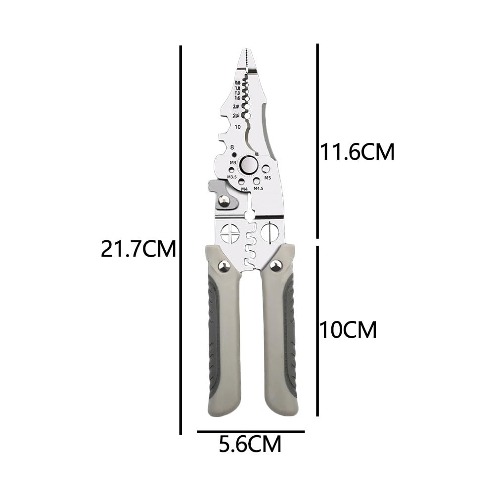 SHUNCHG Multifunctional Wire Stripper Crimper Cable Cutter Pliers, Wire Strippers Electrical - Image 2
