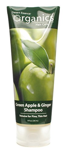 Pack of 12 x Desert Essence Shampoo Green Apple and Ginger - 8 fl oz