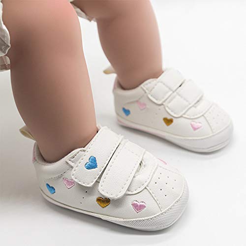 Image of E-FAK Baby Shoes Boys Girls Infant Sneakers Non-Slip Rubber Sole Toddler Crib First Walker Shoes