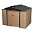 Large Metal Storage Shed, 10 x 8 FT Outdoor Storage Shed, Outdoor Storage Cabinet,Metal Garden Tool Shed with Roof, Door & Lock, for Patio Garden Yard, Brown