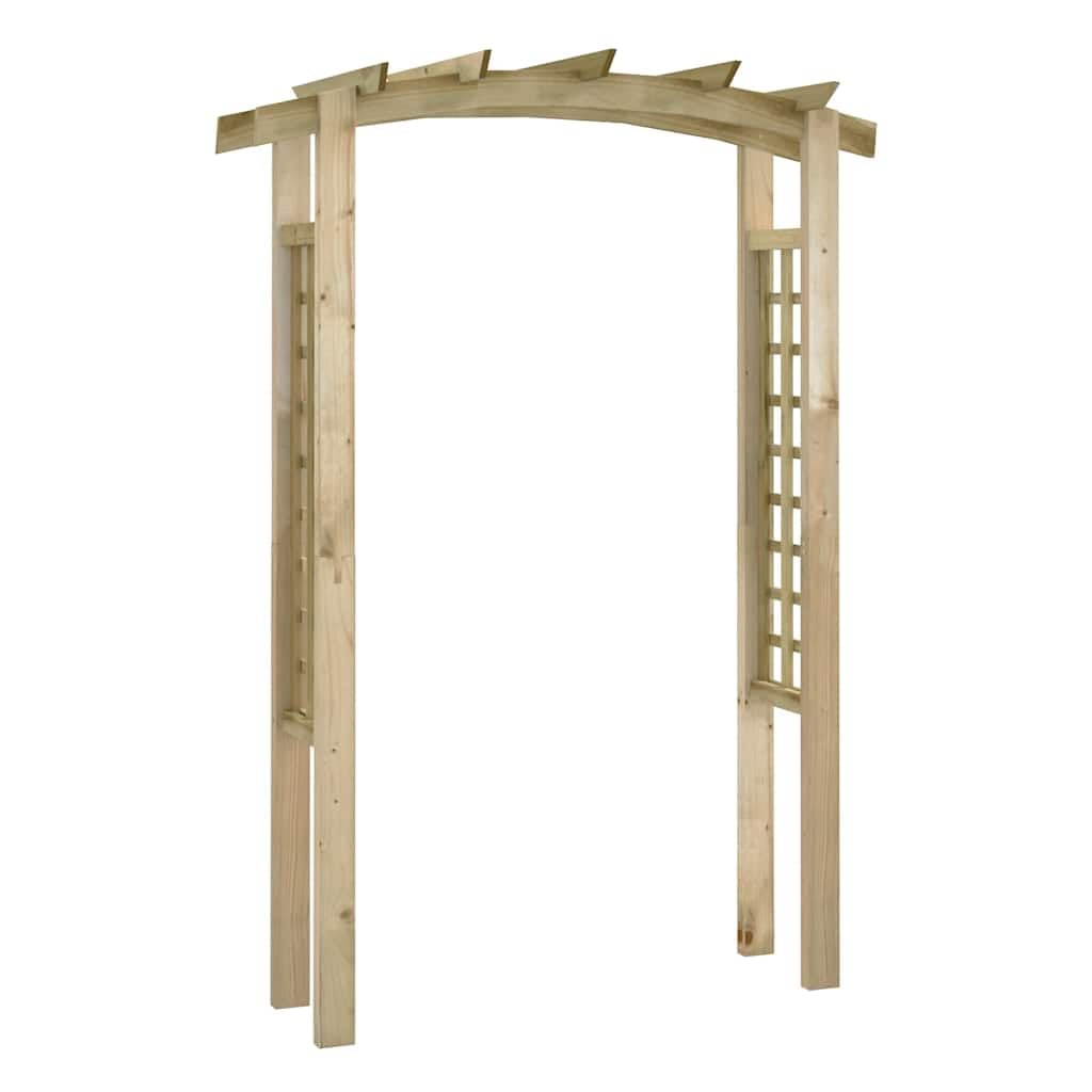 vidaXL Gartenbogen aus Kiefernholz, 150x60x210 cm, wetterfest, Rankhilfe für Kletterpflanzen, Holzpergola für Garten, Terrasse oder Hinterhof