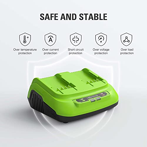 Image of Greenworks 40V 8A Dual Port Rapid Charger(Genuine Greenworks Charger)