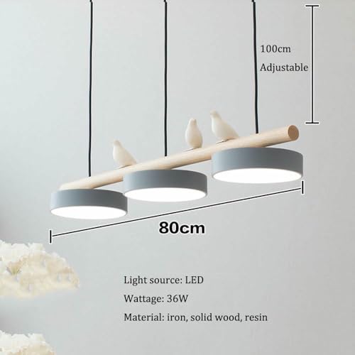 Suspension LED linéaire salle à manger oiseau moderne à intensité variable - 8