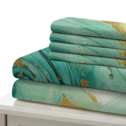 Housse de couette art abstrait en microfibre premium de lit simple