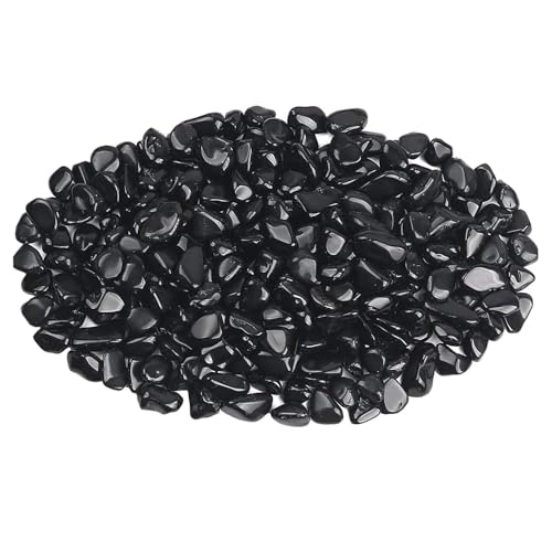 YUENTOEN アクアリウム 石 7-9mm 500g クリスタル製飾り石 金魚 砂利 庭・ガーデン飾り石 水槽 砂利 黒