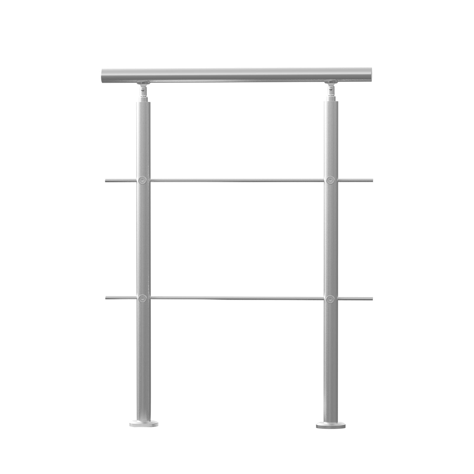 VEVOR Handläufe für Außentreppen 80 cm Edelstahl Treppenhandlauf-Set mit Montagesatz