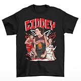 RatTrapTees Josh Giddey Cartoon Style Chicago Basketball T-Shirt (US, Alpha, X-Large, Regular, Regular, Black)