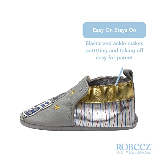 Robeez Star Wars Soft Soles Slip-Resistant Crib Shoes Slippers - The Droids Ivory - 6-12 Months #TOP1