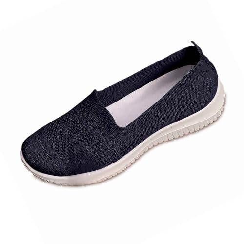 TBloevwlh Zapatos de malla para bailarinas, zapatos de caminar, zapatos anchos al aire libre, informales, cómodos, planos, balerina, bonitas, zapatillas de arco, ligeras, zapatillas de deporte para